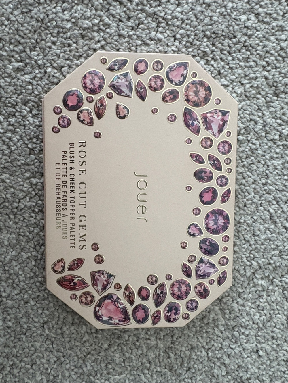 jouer Pink Gem Embellished Blush & Cheek Topper Palette